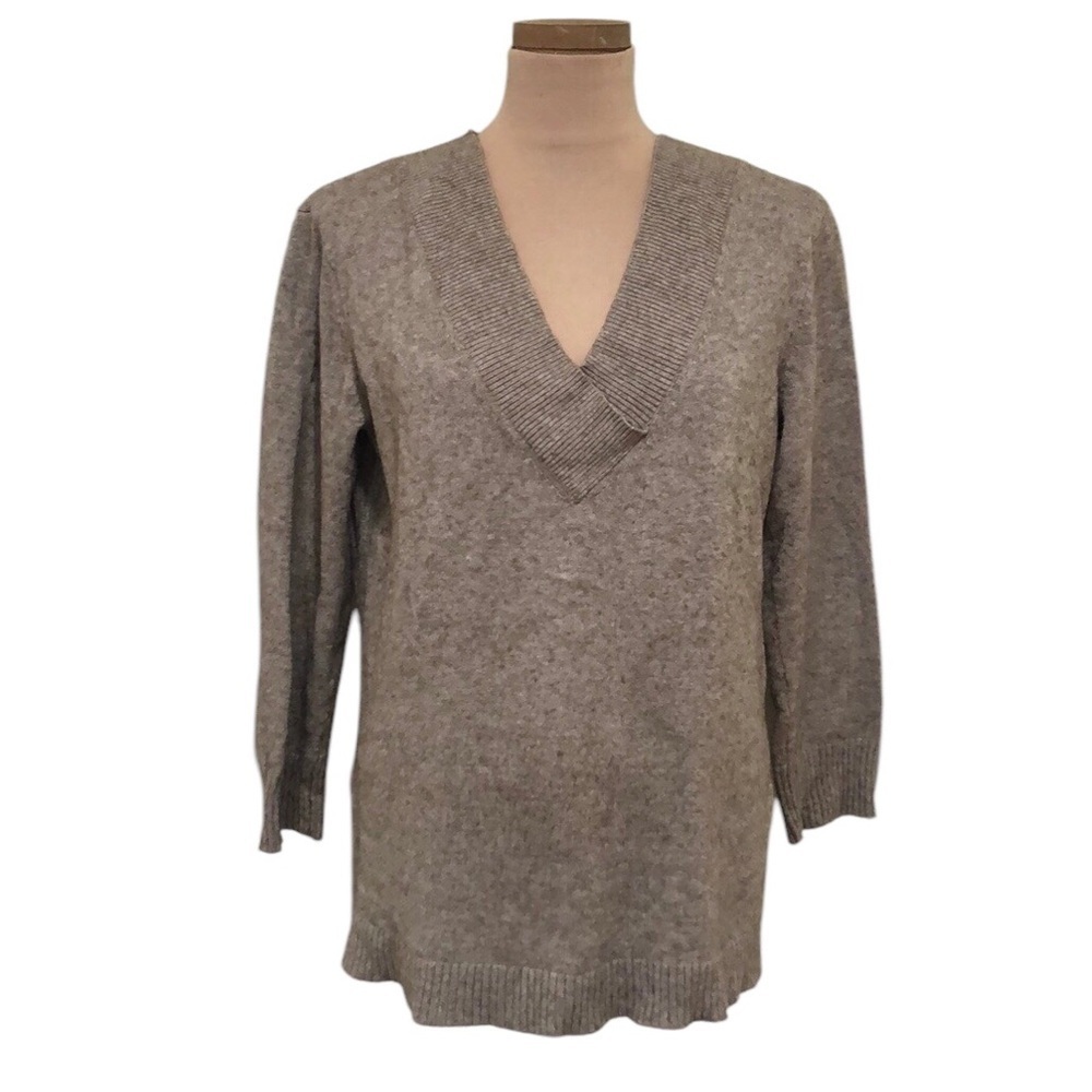 Anthropologie Aubrey Sweater Size Medium Tan Speckled Knit